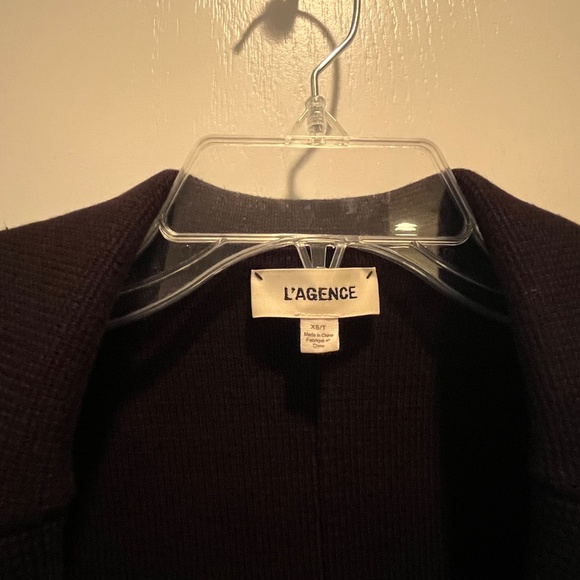 L’AGENCE Black Knit Blazer XS - Picture 3 of 5